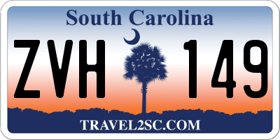 SC license plate ZVH149