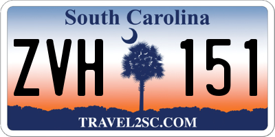 SC license plate ZVH151