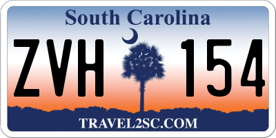 SC license plate ZVH154