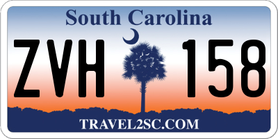 SC license plate ZVH158