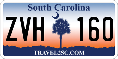 SC license plate ZVH160