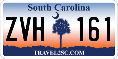 SC license plate ZVH161