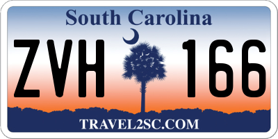SC license plate ZVH166