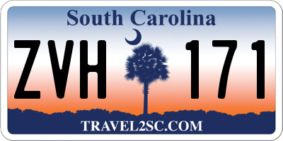 SC license plate ZVH171