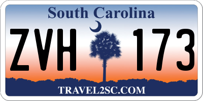 SC license plate ZVH173