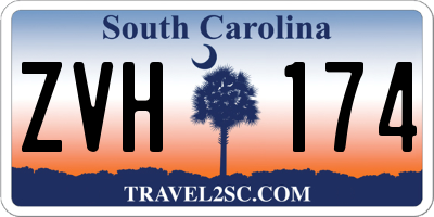 SC license plate ZVH174