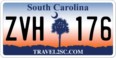SC license plate ZVH176