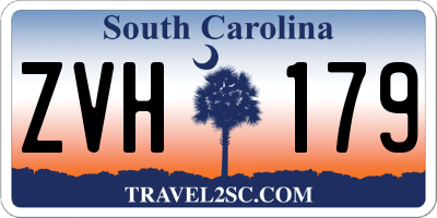 SC license plate ZVH179