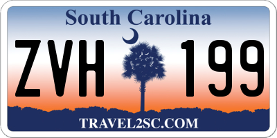 SC license plate ZVH199