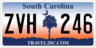 SC license plate ZVH246