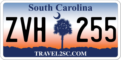 SC license plate ZVH255