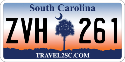 SC license plate ZVH261