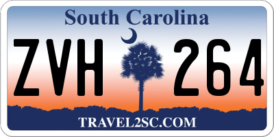 SC license plate ZVH264