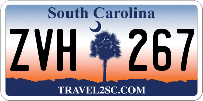 SC license plate ZVH267