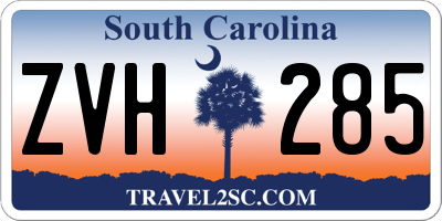 SC license plate ZVH285