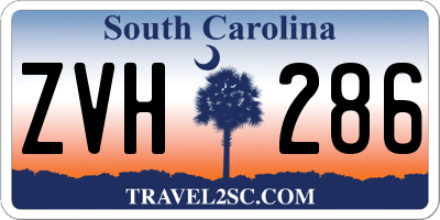 SC license plate ZVH286