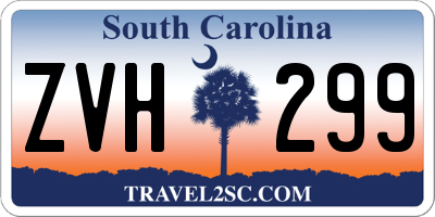 SC license plate ZVH299