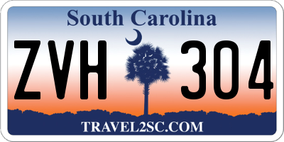 SC license plate ZVH304