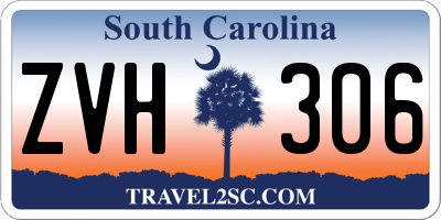 SC license plate ZVH306