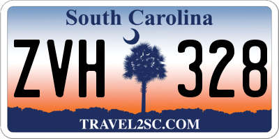 SC license plate ZVH328
