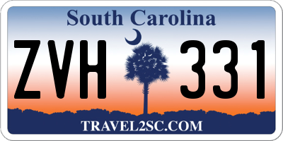 SC license plate ZVH331