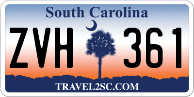 SC license plate ZVH361