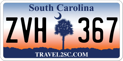 SC license plate ZVH367