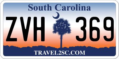SC license plate ZVH369