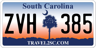 SC license plate ZVH385