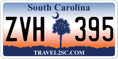 SC license plate ZVH395