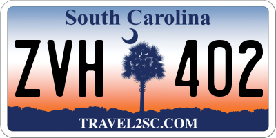 SC license plate ZVH402