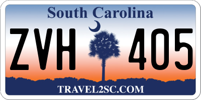 SC license plate ZVH405