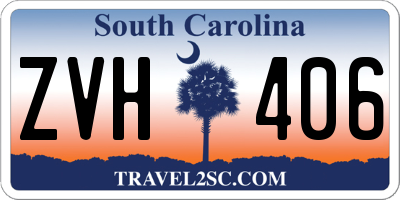 SC license plate ZVH406