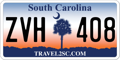 SC license plate ZVH408