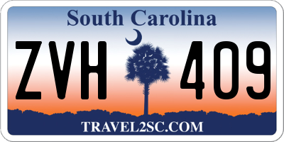 SC license plate ZVH409