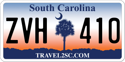 SC license plate ZVH410