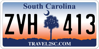 SC license plate ZVH413