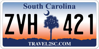 SC license plate ZVH421