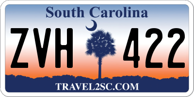 SC license plate ZVH422