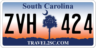 SC license plate ZVH424