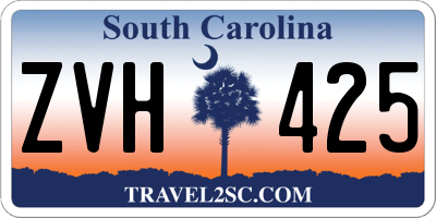 SC license plate ZVH425