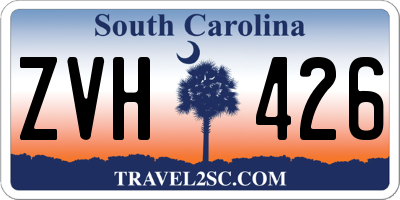 SC license plate ZVH426