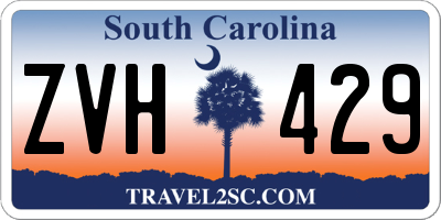 SC license plate ZVH429