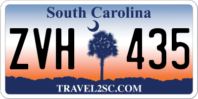 SC license plate ZVH435