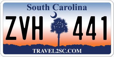 SC license plate ZVH441