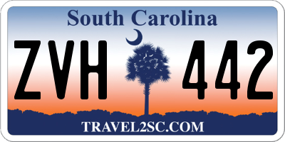 SC license plate ZVH442