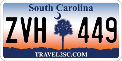 SC license plate ZVH449