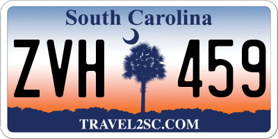 SC license plate ZVH459