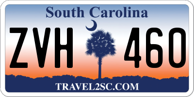 SC license plate ZVH460