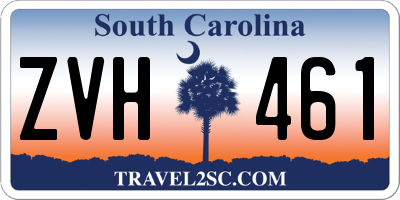 SC license plate ZVH461
